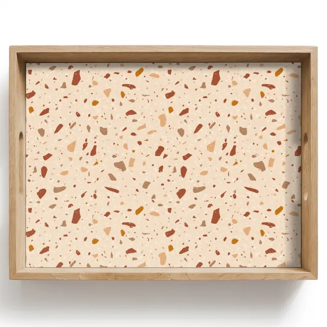 Dienblad - Terrazzo -  Patroon - Kleurrijk - Steen