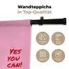 Yes you can do it - Rood - Roze Wandkleed katoen klein -tsfeer2_DE