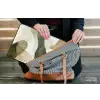Japandi - Abstract - Groen laptophoes neopreen klein -tas