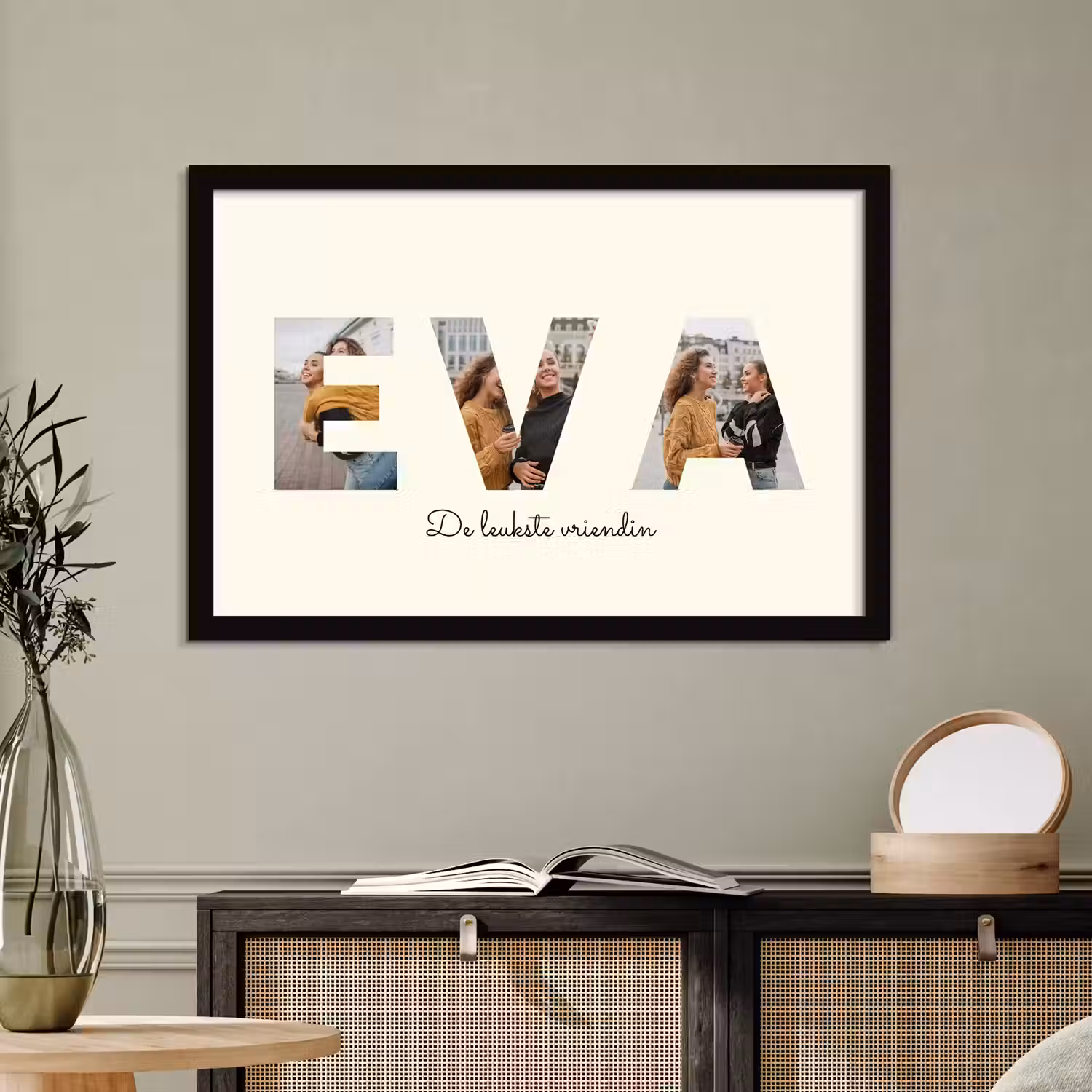 Poster mit Rahmen – Eigener Name
