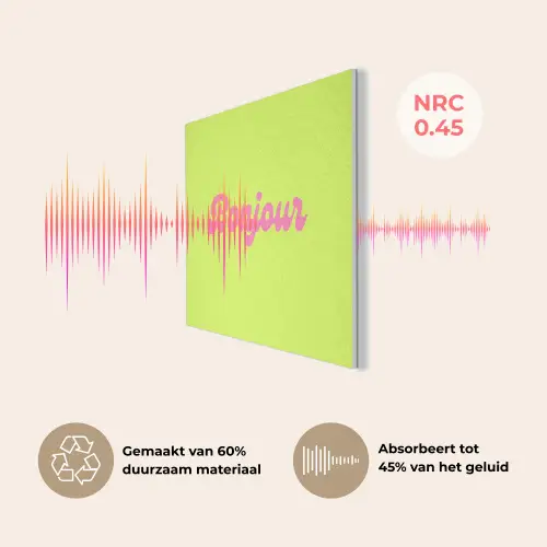 Groen - Roze bonjour - Retro PET vilt klein -USP_NL