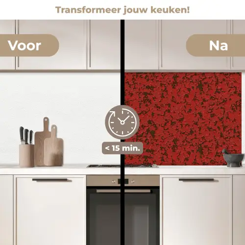 Roest - Rood - Vlekken keuken achterwand 2 middel 871 -voor-na2_NL