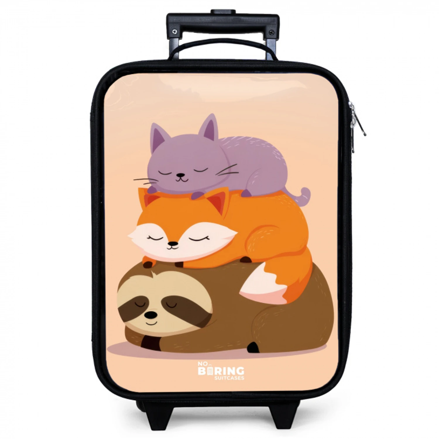 Dieren - Slapen - Samen Kinderkoffer - Zwart klein -zzz_website3d