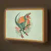 Dino - Bladeren - Grafisch - Groen Light Box met batterij (Wandlamp kind) middel -z3d_website