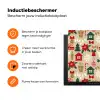 Illustratie - Kerst - Beige Inductie beschermer vinyl 3mm klein 276 -zzzzzzz-td-ups