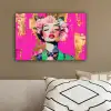 Bloemenkroon - Goud - Vrouw - Portret canvas 2cm klein -sfeer3