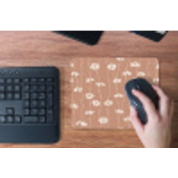 Madeliefjes - Subtiel - Terracotta muismat rubber klein 262 -toetsenbord