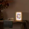 Bloemenkrans - Kleurrijk - Moeder Light Box met kabel (Tafellamp) klein -sfeer4