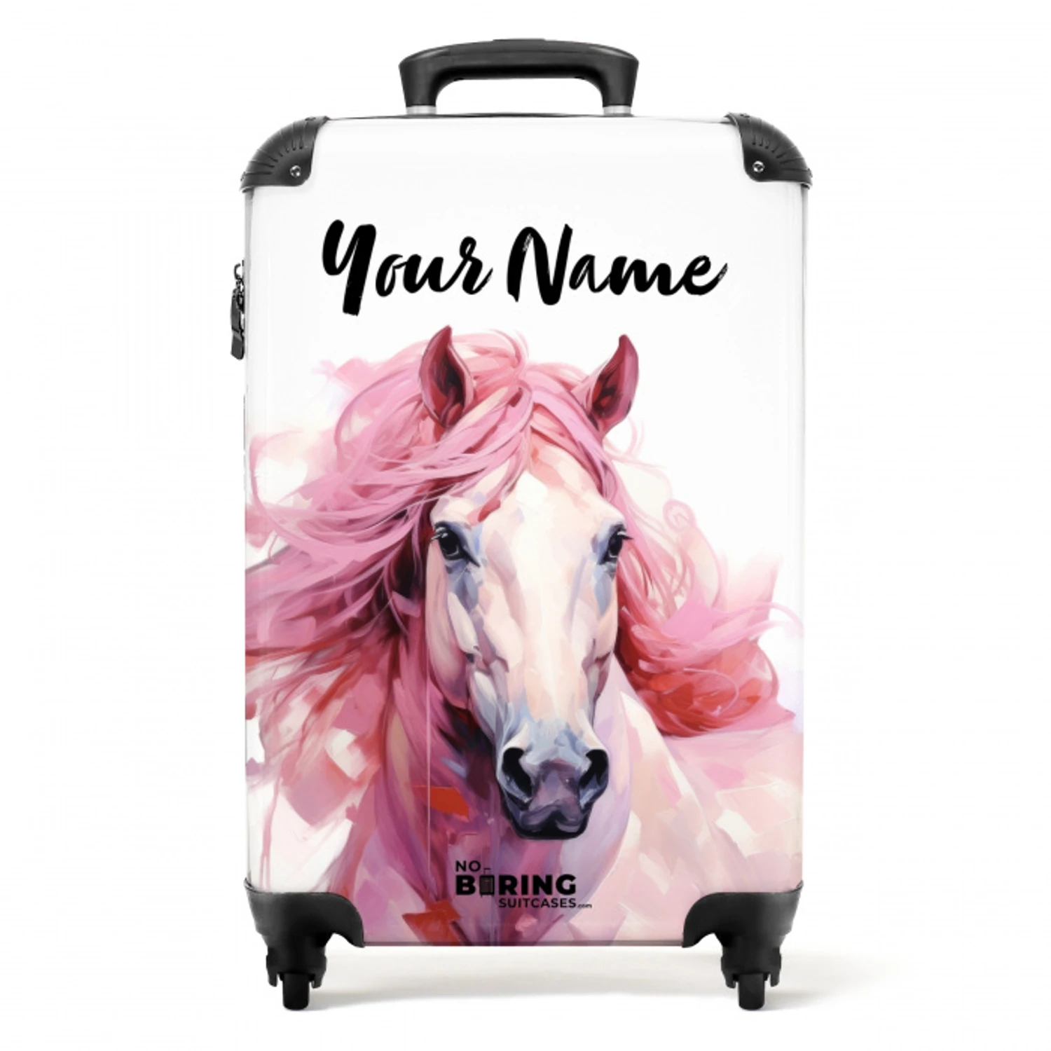 Pastel Praalpaard NBS - Handbagage koffer - Kinderen Unisex middel -productfoto_recht