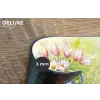Vaas - Delftsblauw - Madeliefjes Placemat vinyl groot -closeup