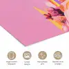 Vrouw - Bloemen - Paars - Abstract poster papier klein -closeup_NL