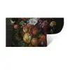 Festoen van vruchten en bloemen - Schilderij van Jan Davidsz. de Heem Muursticker klein -3d