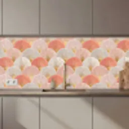 Waaiers - Goud - Roze keuken achterwand 2 middel 871 zz_3dshopping