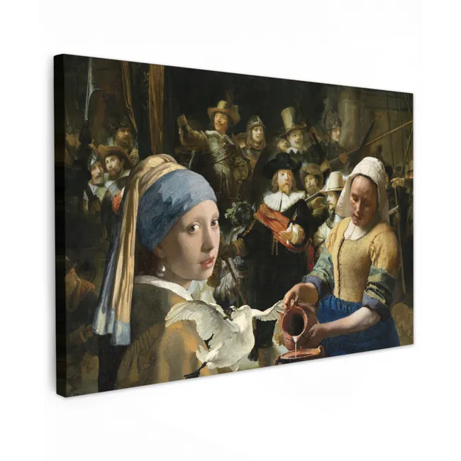 Schilderij - Oude Meesters - Zwaan canvas 2cm klein -z3d