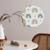 Patroon - Regenboog - Hartjes Akoestische PET Vilt - Rond klein -sfeer3