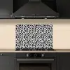 Koe - Vlekken - Patroon - Zwart keuken achterwand spatscherm klein 900 -sfeer1