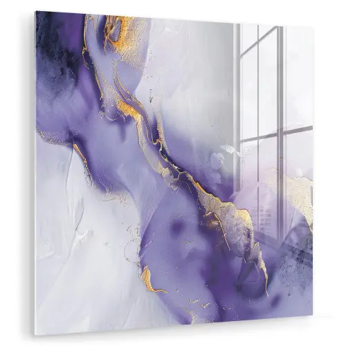 Paars - Modern - Marmer - Abstract plexiglas 5mm klein -zzzproduct_nieuw