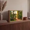 Bos - Pad - Bomen - Groen - Zon - Natuur Light Box met batterij (Wandlamp) middel -sfeer2