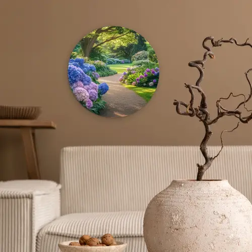 Hortensia- Park - Pad Wandcirkel kunststof plaat 5mm dik klein -sfeer1