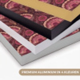 Antiek - Bloemen - Kleurrijk Textielframe zwart klein 947 -USP_kleurenNL