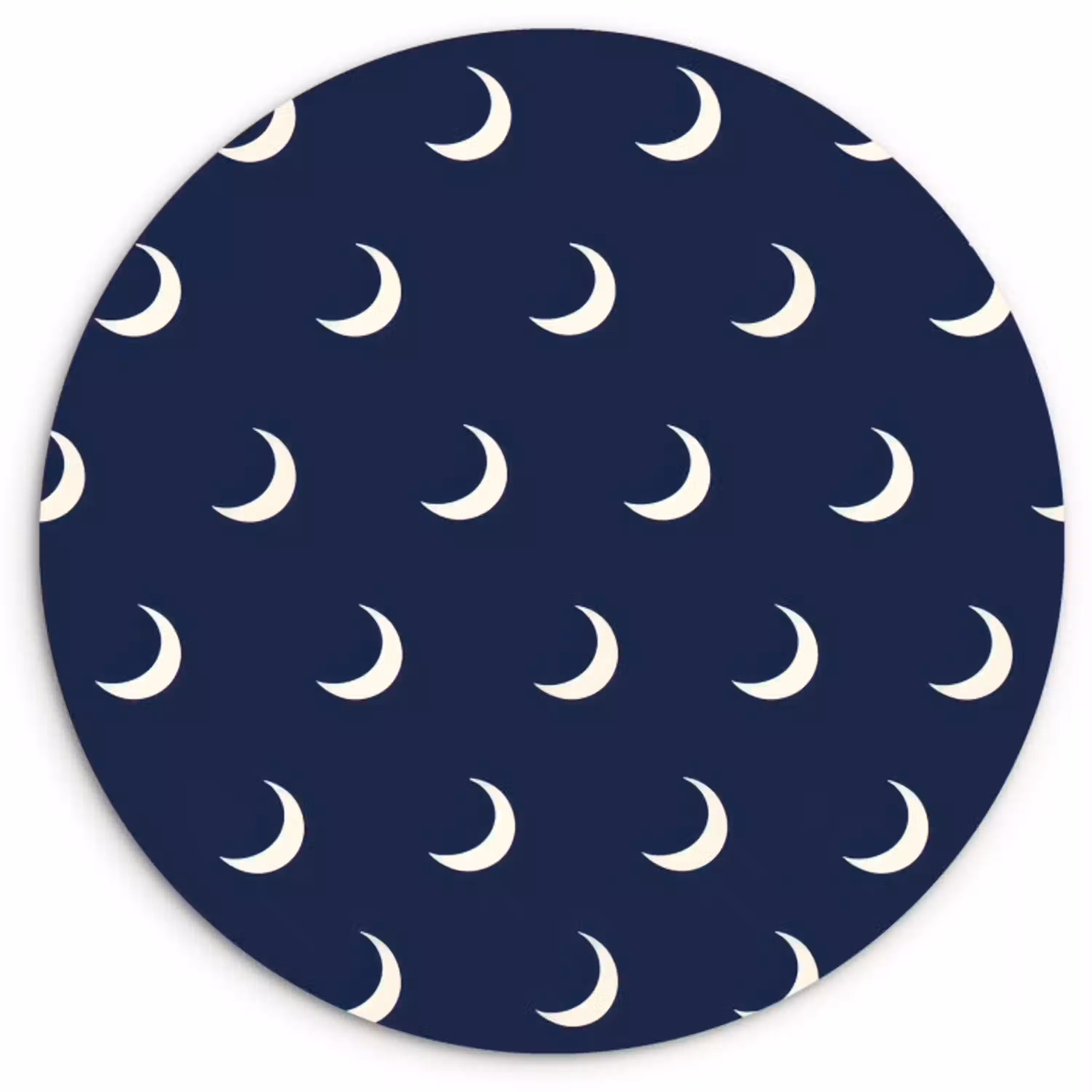 Patroon - Manen - Blauw Wandcirkel kunststof plaat 5mm dik klein 188 -3d