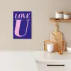 Love - Blauw - Valentijn KitchenYeah - Keuken - Canvas klein -sfeer1