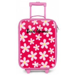 Madeliefjesmania hotpink Kinderkoffer - Roze klein -zz3dotto