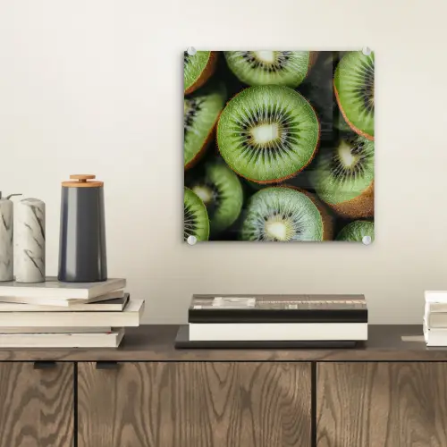 Kiwi - Fruit - Groen plexiglas 5mm klein -sfeer1