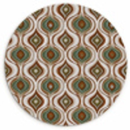 Motief - Patroon - Kleurrijk Wandcirkel kunststof plaat 5mm dik klein 188 -3d