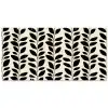 Botanisch - Dessin - Zwart - Beige Balkonbeschermer Duitsland klein 596 -zz_3d