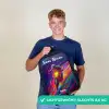 Crossmotor - Neonkleuren - Lijnen - Helm Rugzak - Zwart middel -sfeer7_NL