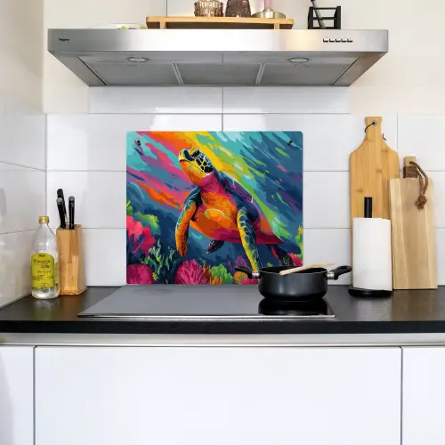 Koraal - Schildpad - Abstract - Water Inductie beschemer met haakjes middel -sfeer2
