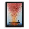 Wolk - Confetti - Boot - Wateroppervlakte fotolijst zwart zonder passe partout klein -3d