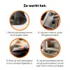 Goud - Marmer - Zwart Inductie beschermer vinyl 3mm klein -zzzzzzz-td-werking