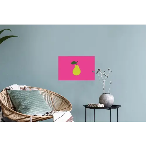 Illustratie - Fruit - Peer - Groen Muursticker klein -plant