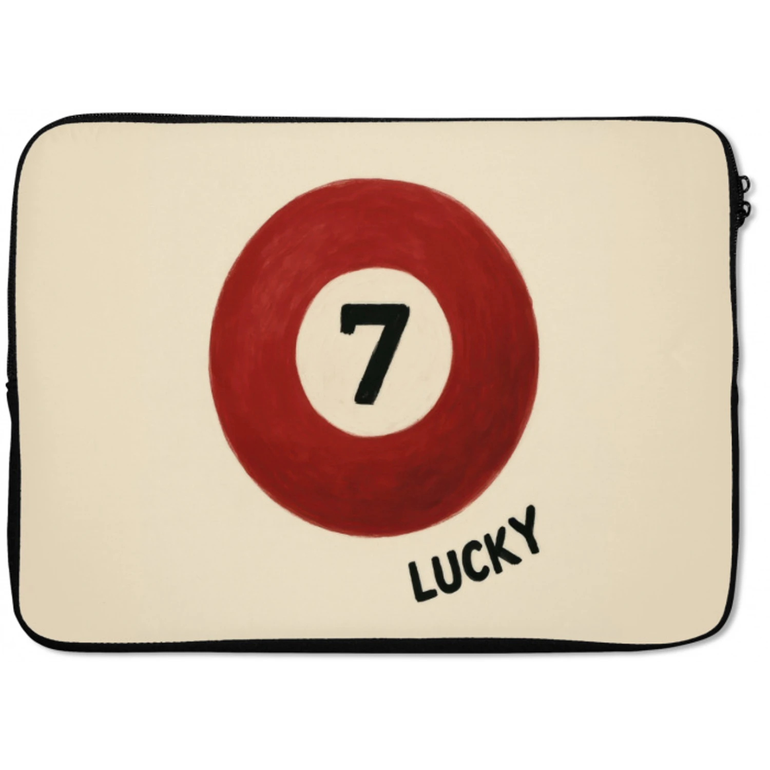 Cirkel - Zeven - Lucky - Rood laptophoes neopreen klein -zkaufland3dotto