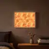 Bliksem - Storm - Oranje Light Box met batterij (Wandlamp) middel 907 -sfeer4
