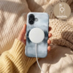 Bos - Meer - Mist - Natuur - Grijs Toughcase MagSafe Apple iPhone 17 klein -USP_MagsafeV