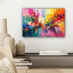 Verf - Kleurrijk - Explosie canvas 2cm klein -sfeer6