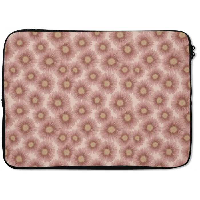 Gerbera - Bloemen - Roze laptophoes neopreen klein 279 -zkaufland3dotto