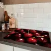 Rood - Fruit - Kersen Inductie beschermer vinyl 3mm klein -sfeer3