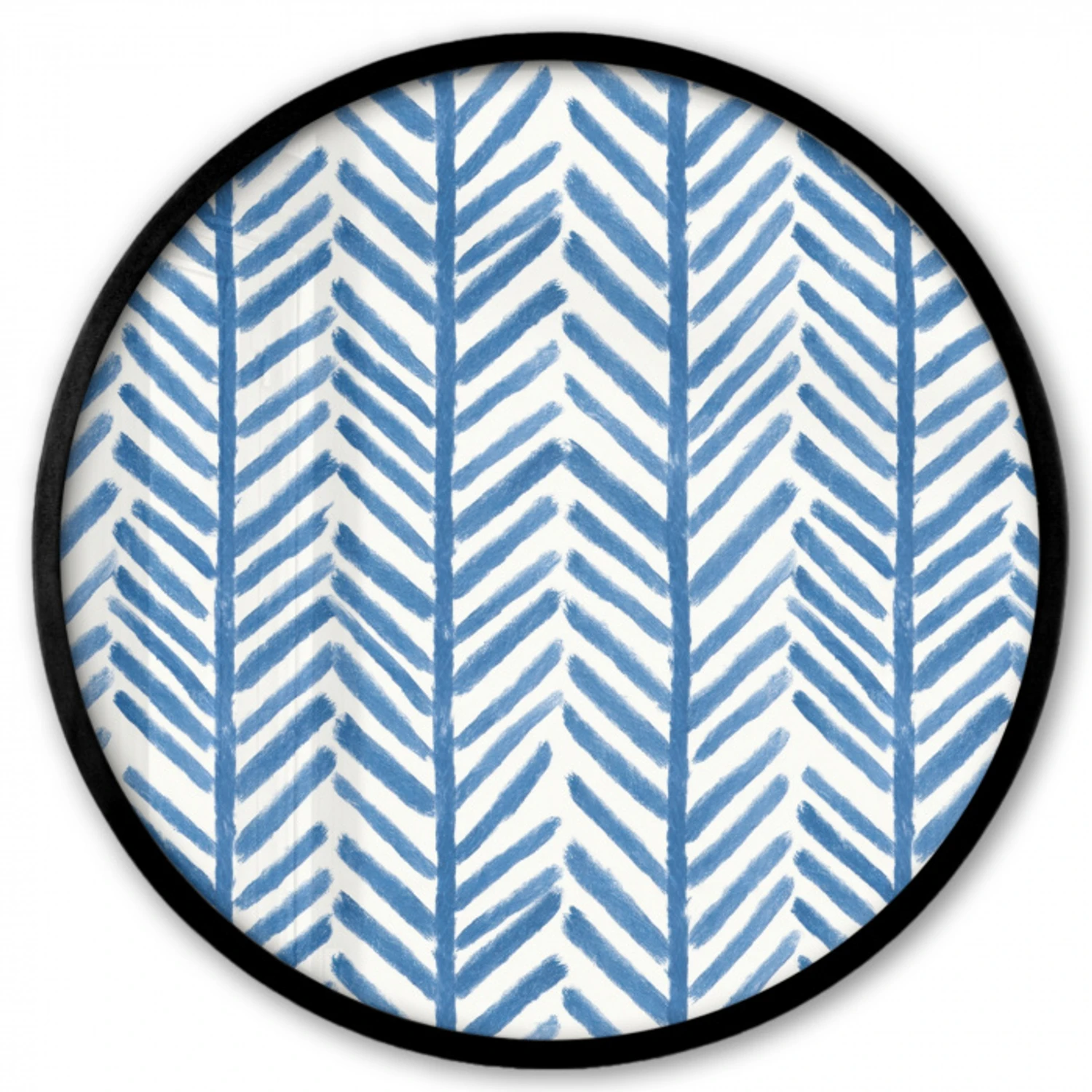 Patroon - Streep - Blauw Fotolijst rond zonder passe partout klein 856 -3d