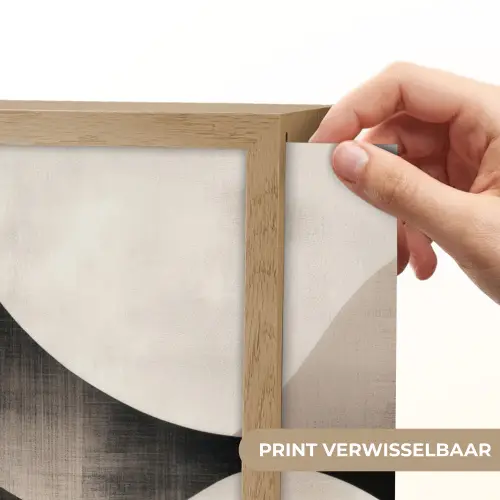 Abstract - Golven - Zwart - Verweerd Light Box met batterij (Wandlamp) middel -USP_websiteprintNL