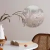 Graspluimen - Wind - Beige - Mistig Akoestische PET Vilt - Rond klein -sfeer3