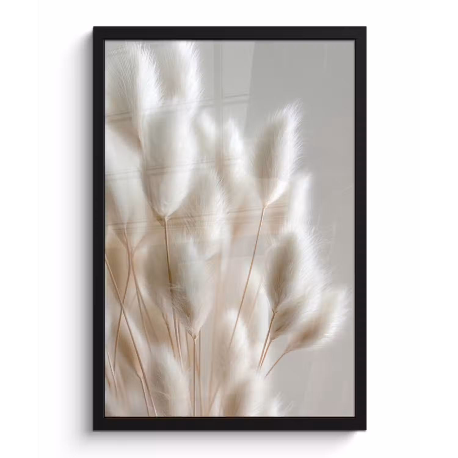 Poster met lijst - Pluimen - Beige - Minimalistisch