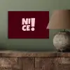 Nice - Uitroepteken - Rood aluminium wit klein -sfeer2