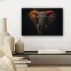 Olifant - Oranje - Oren canvas 2cm klein -sfeer6