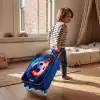 Voetbal in vuur en ijs Kinderkoffer - Blauw klein -sfeer1