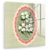 Bloemen - Illustratie - Geruit - Groen plexiglas 5mm klein -zzzproduct_nieuw