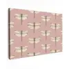 Lillibellen - Patroon - Roze Tuinposter op houten frame 2 cm dik klein 845 -3d